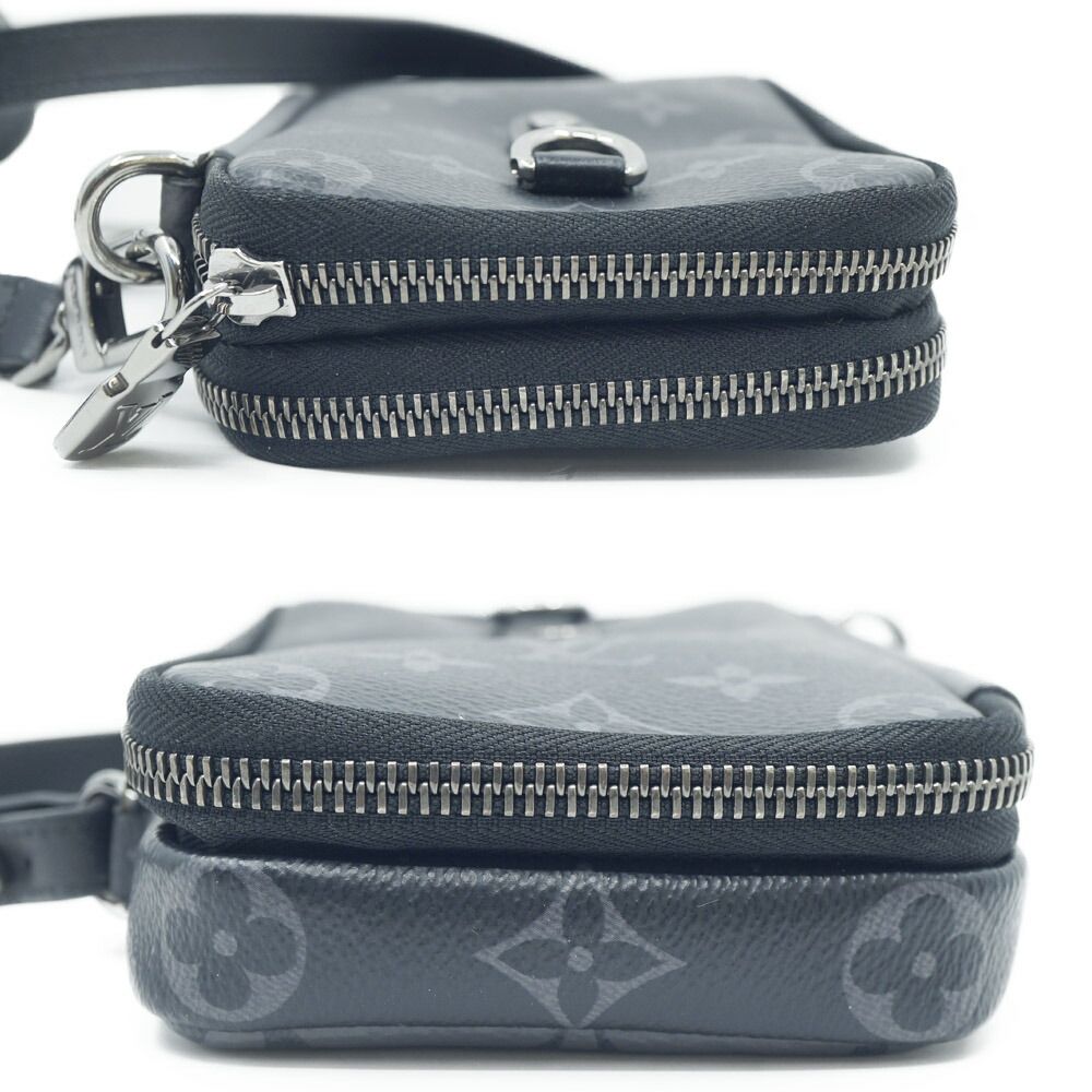 Louis Vuitton Monogram Double Phone Pouch Shoulder Bag — view 3
