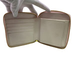 Bottega Veneta Zip Around Maxi Intrecciato Leather Bifold Wallet Pink — view 5