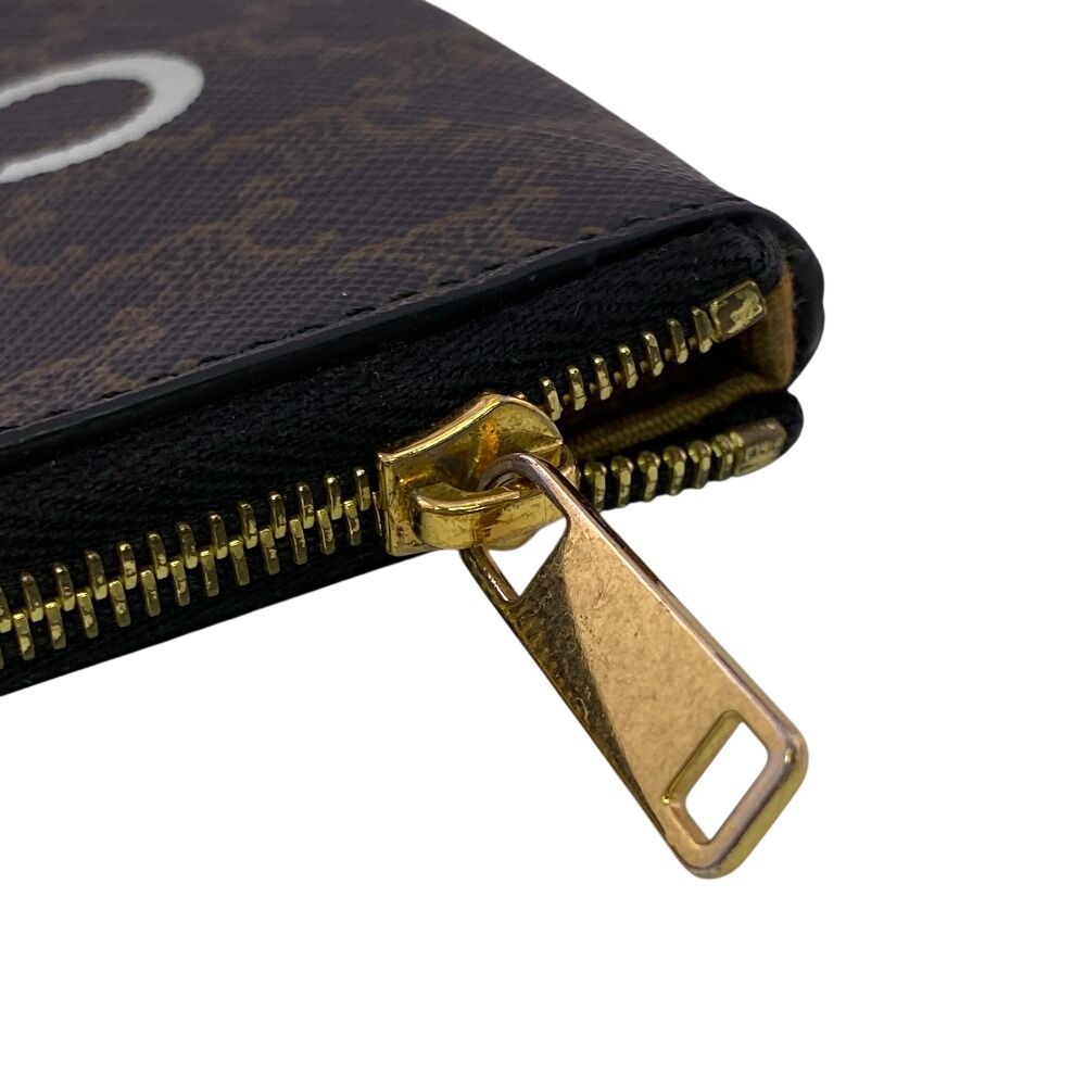 Celine Triomphe Coin Case Brown — view 5
