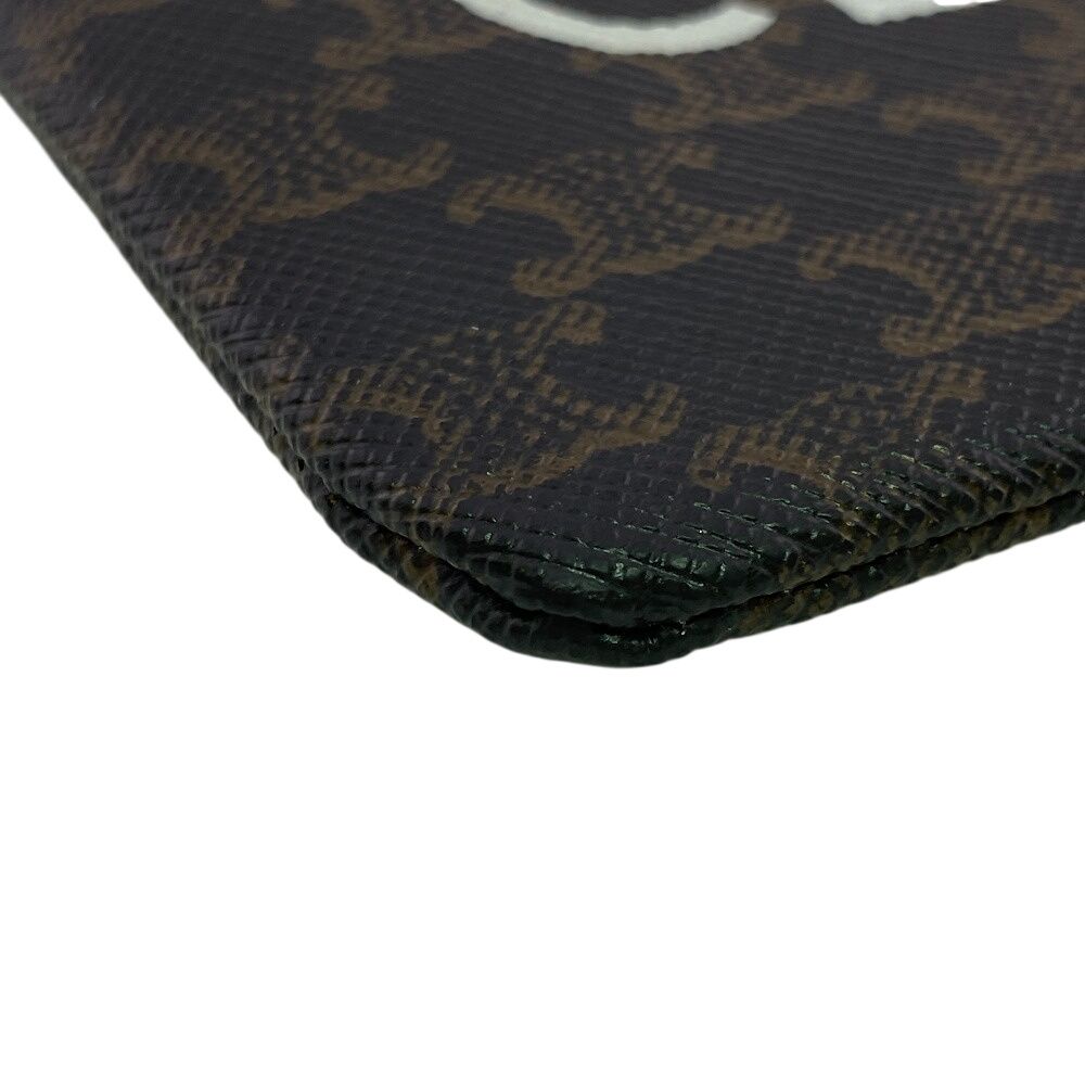 Celine Triomphe Coin Case Brown — view 3