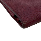 Hermes Bifold Flap Dogon GM Taurillon Clemence Wallet Red — view 3