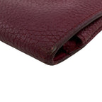 Hermes Bifold Flap Dogon GM Taurillon Clemence Wallet Red — view 4