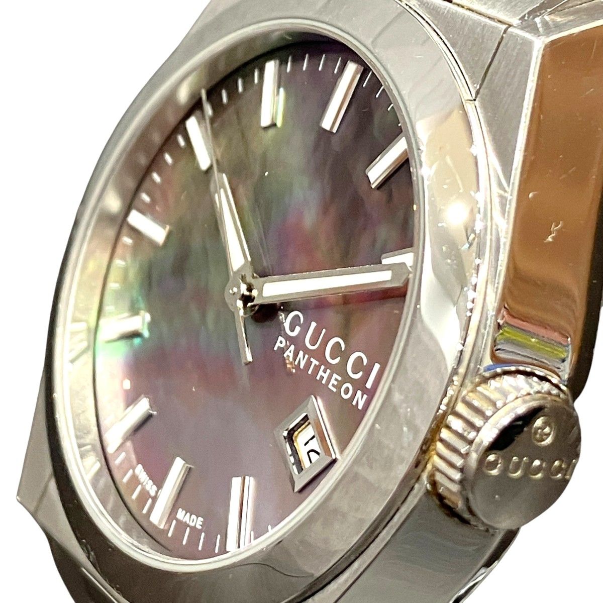 Gucci Pantheon Watch SS Quartz Black Shell Dial — view 4