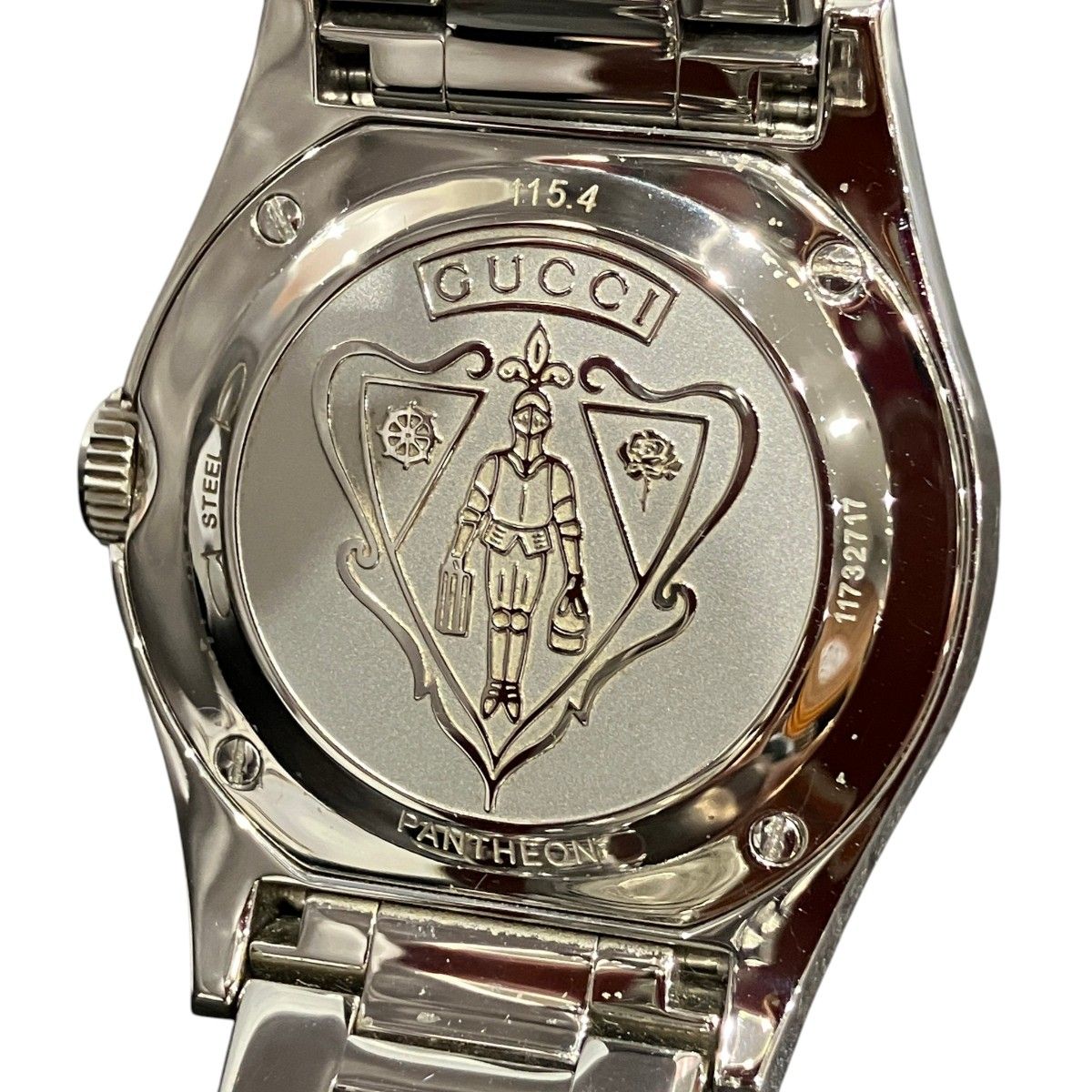 Gucci Pantheon Watch SS Quartz Black Shell Dial — view 5