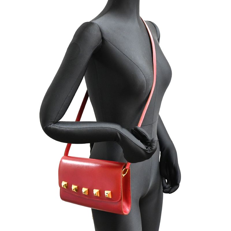 Hermes Shoulder Bag Rouge Garance — view 9