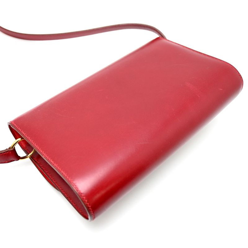Hermes Shoulder Bag Rouge Garance — view 4