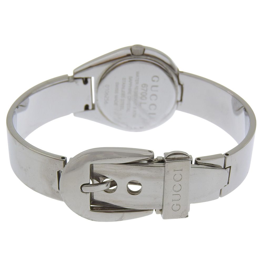 Gucci Stainless Steel Quartz Analog Display Clear Dial Watch — view 5