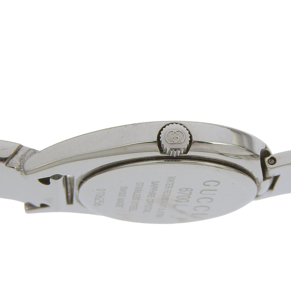 Gucci Stainless Steel Quartz Analog Display Clear Dial Watch — view 7