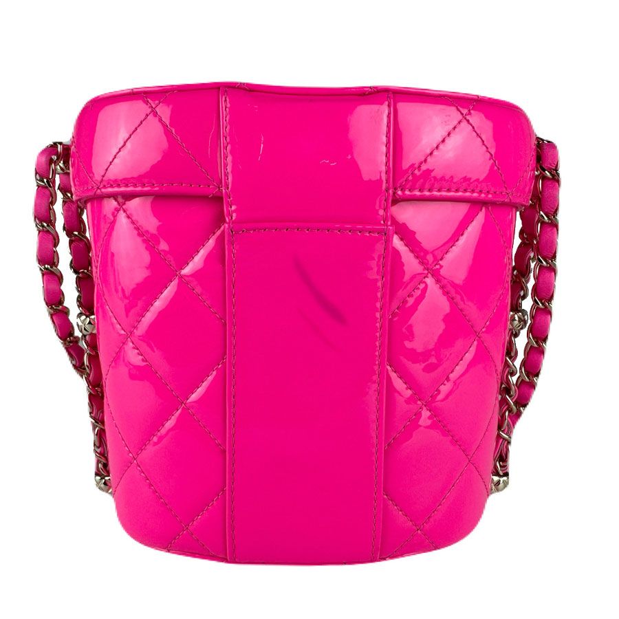 Chanel Shoulder Bag Leather Patent Transfer — view 3