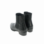 Celine Chelsea Boots Side Gore Leather Shoes Black 42.5 — view 3