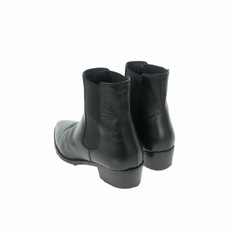 Celine Chelsea Boots Side Gore Leather Shoes Black 42.5 — view 3