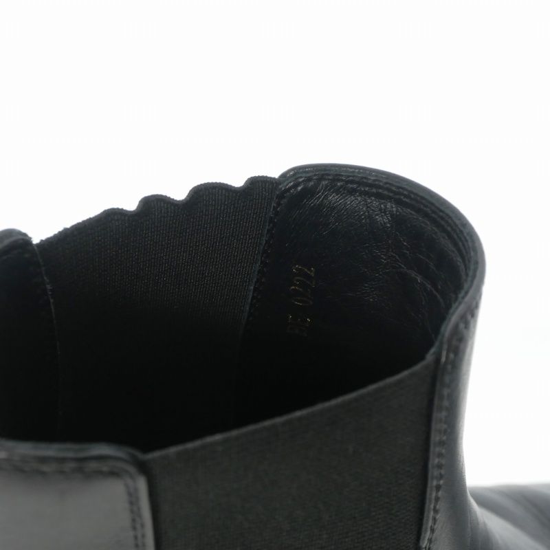 Celine Chelsea Boots Side Gore Leather Shoes Black 42.5 — view 9
