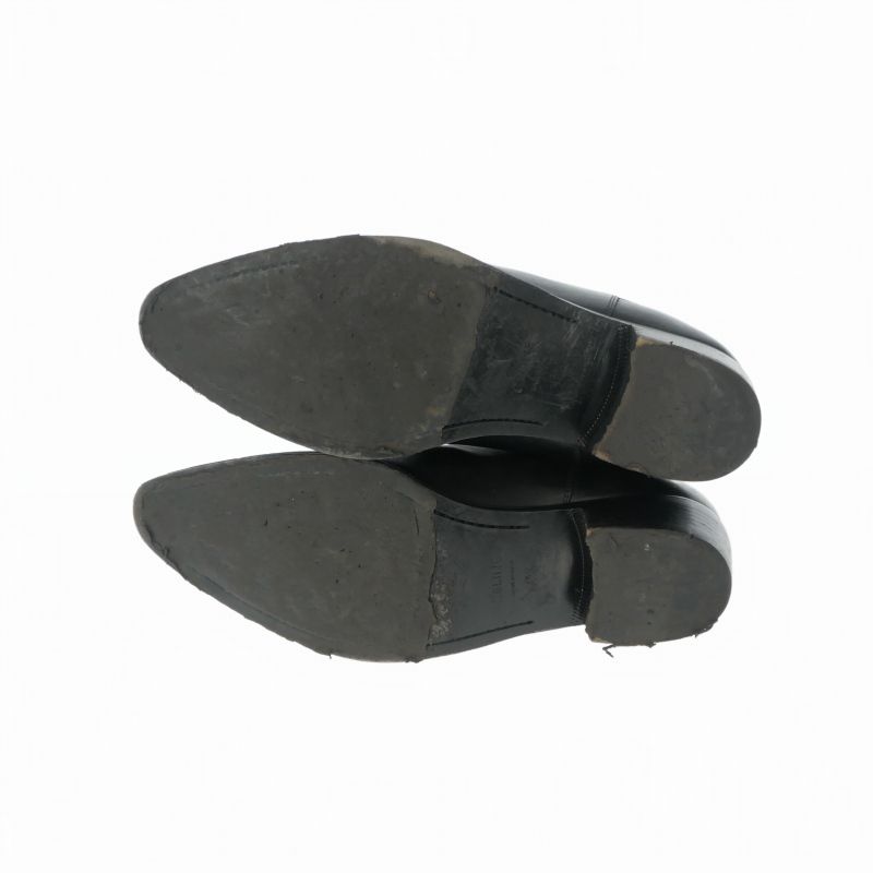 Celine Chelsea Boots Side Gore Leather Shoes Black 42.5 — view 4