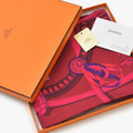 Hermes Kyoto Gion Pop Up Limited Scarf Carre 90 Silk Color Pink