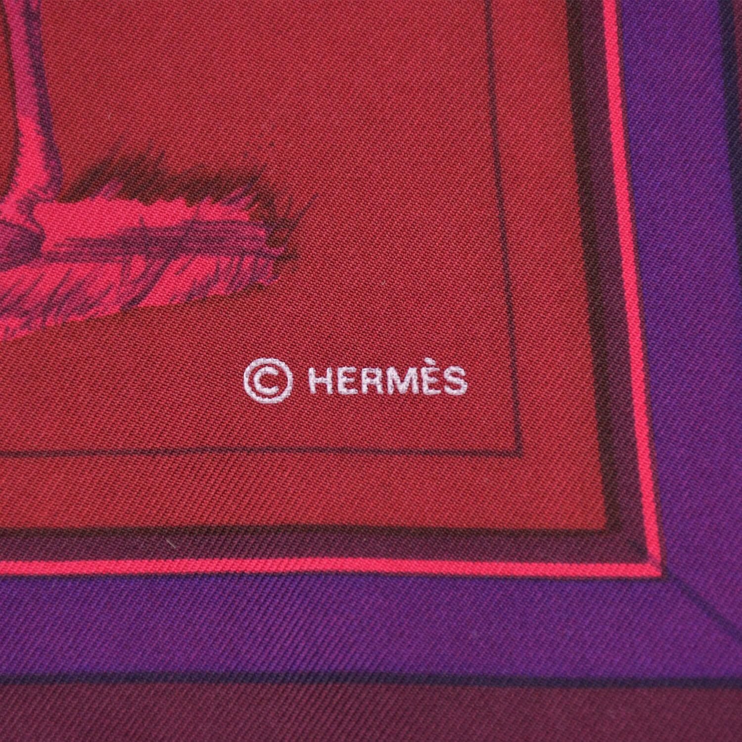 Hermes Kyoto Gion Pop Up Limited Scarf Carre 90 Silk Color Pink — view 2