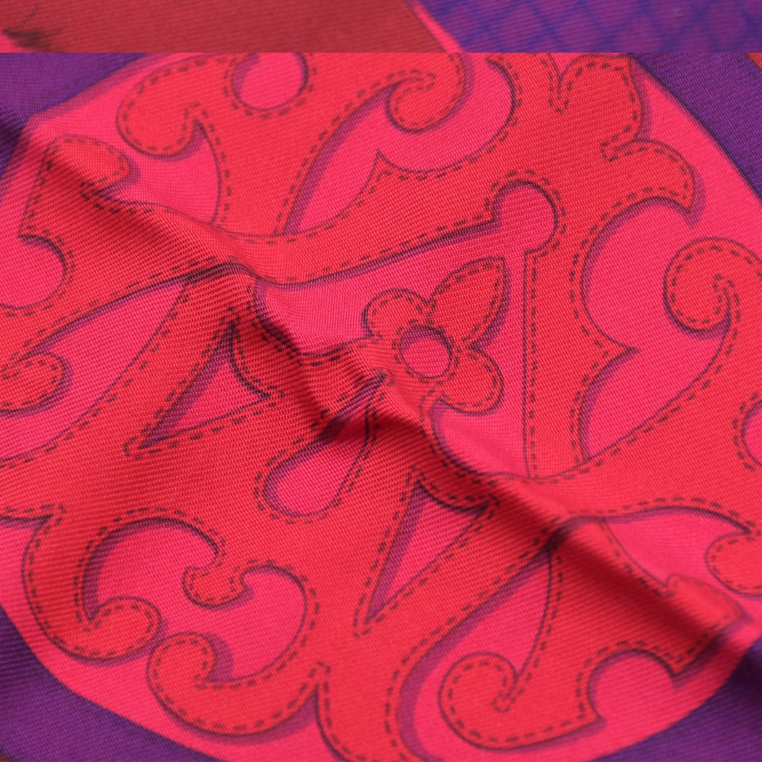 Hermes Kyoto Gion Pop Up Limited Scarf Carre 90 Silk Color Pink — view 7