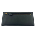 Prada Saffiano Triang Leather Triangle Logo Bifold Wallet Qhh Black — view 2
