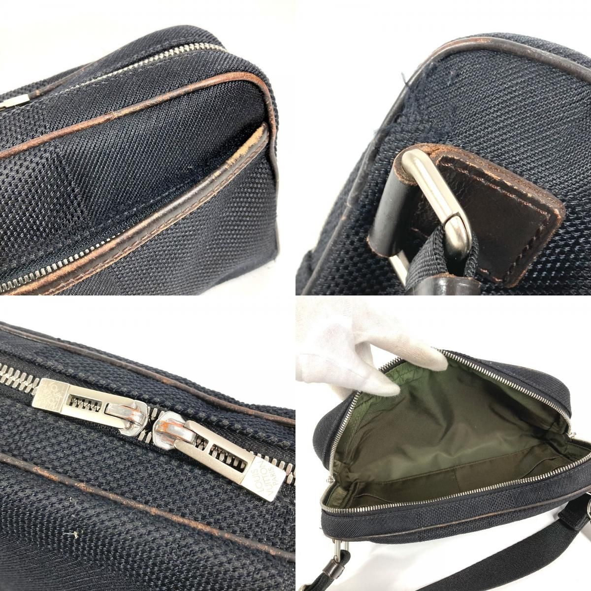 Louis Vuitton Belt Bag Acrobat Damier Geant Canvas Black — view 7