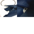 Chanel Handbag Metal Handle Nylon Canvas Blue — view 9