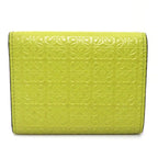 Loewe Trifold Wallet Leather Green Yellowgreen — view 2