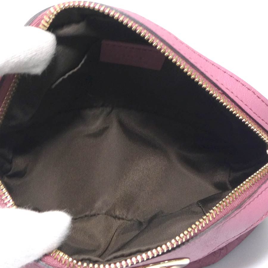 Gucci Pouch Micro Leather Pink — view 5