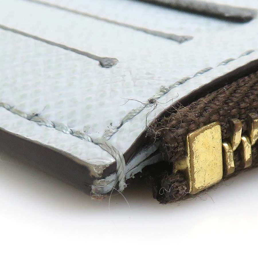 Louis Vuitton Card Case Coin Holder Romy Brown Light Blue — view 8