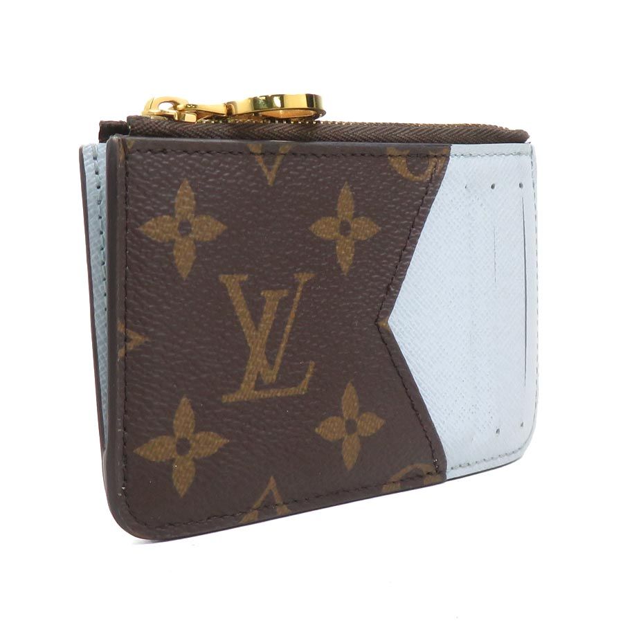 Louis Vuitton Card Case Coin Holder Romy Brown Light Blue — view 2