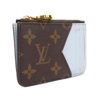 Louis Vuitton Card Case Coin Holder Romy Brown Light Blue — view 2