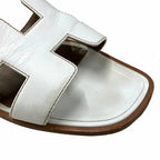 Hermes Oran Sandal White 37.5 — view 7