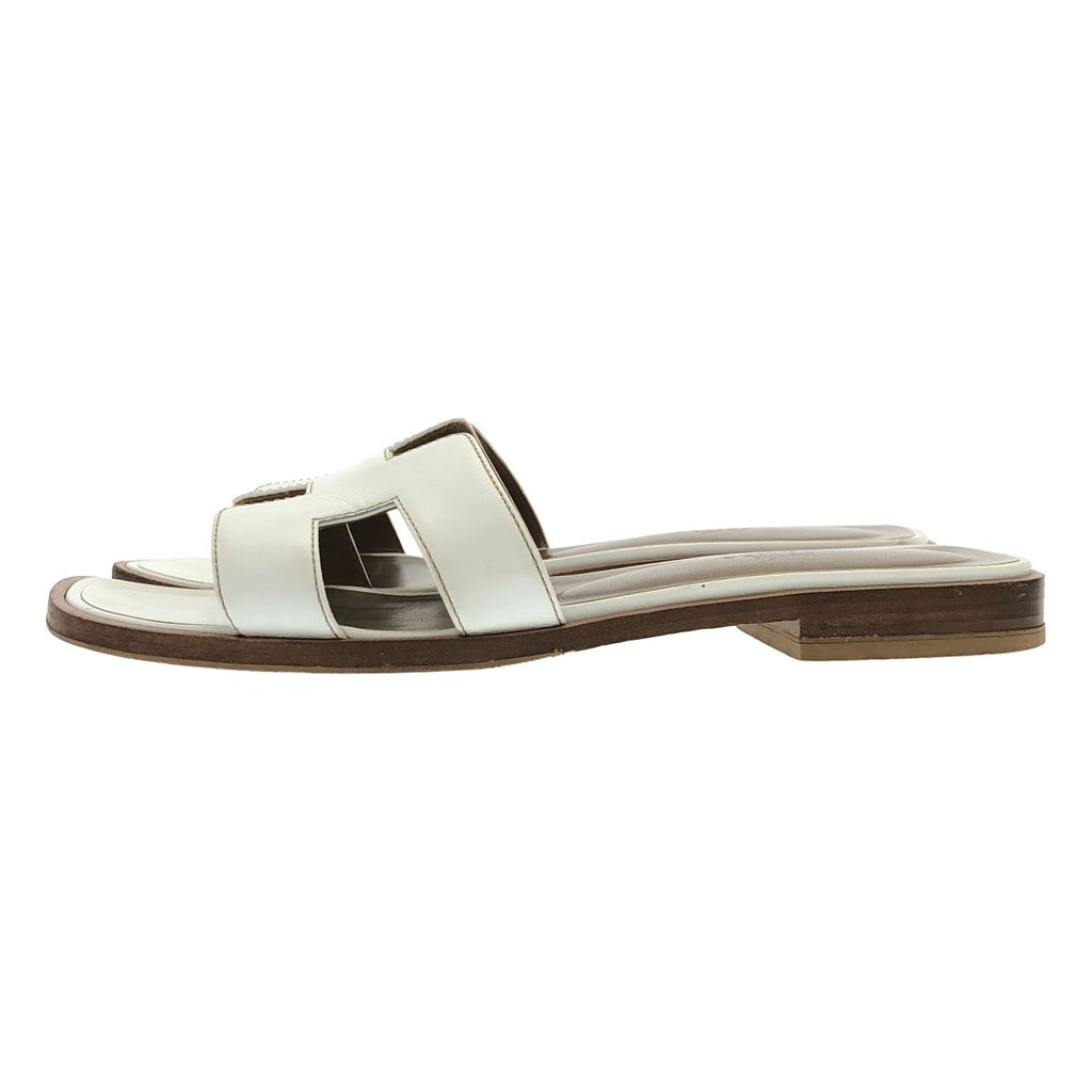 Hermes Oran Sandal White 37.5 — view 2