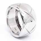Chanel 18K White Gold Coco Crush Ring Large — view 4