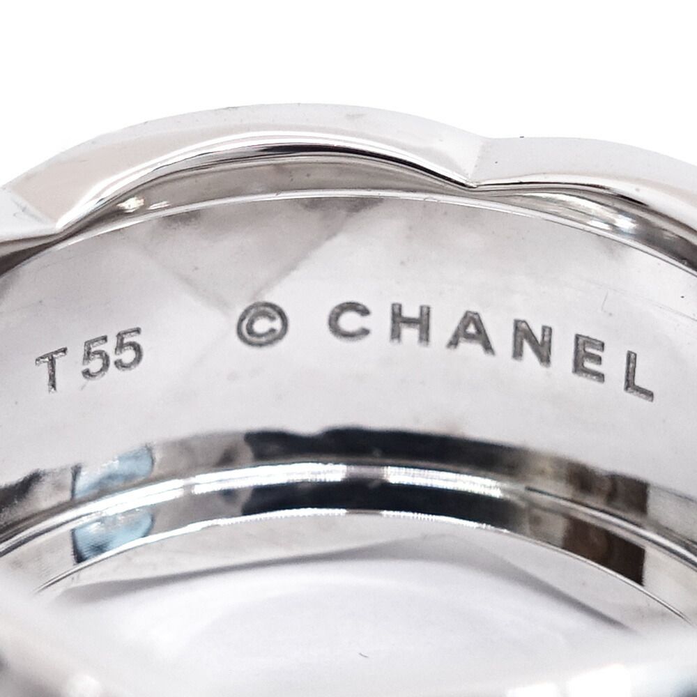 Chanel 18K White Gold Coco Crush Ring Large — view 9