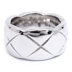 Chanel 18K White Gold Coco Crush Ring Large — view 7