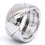 Chanel 18K White Gold Coco Crush Ring Large — view 2