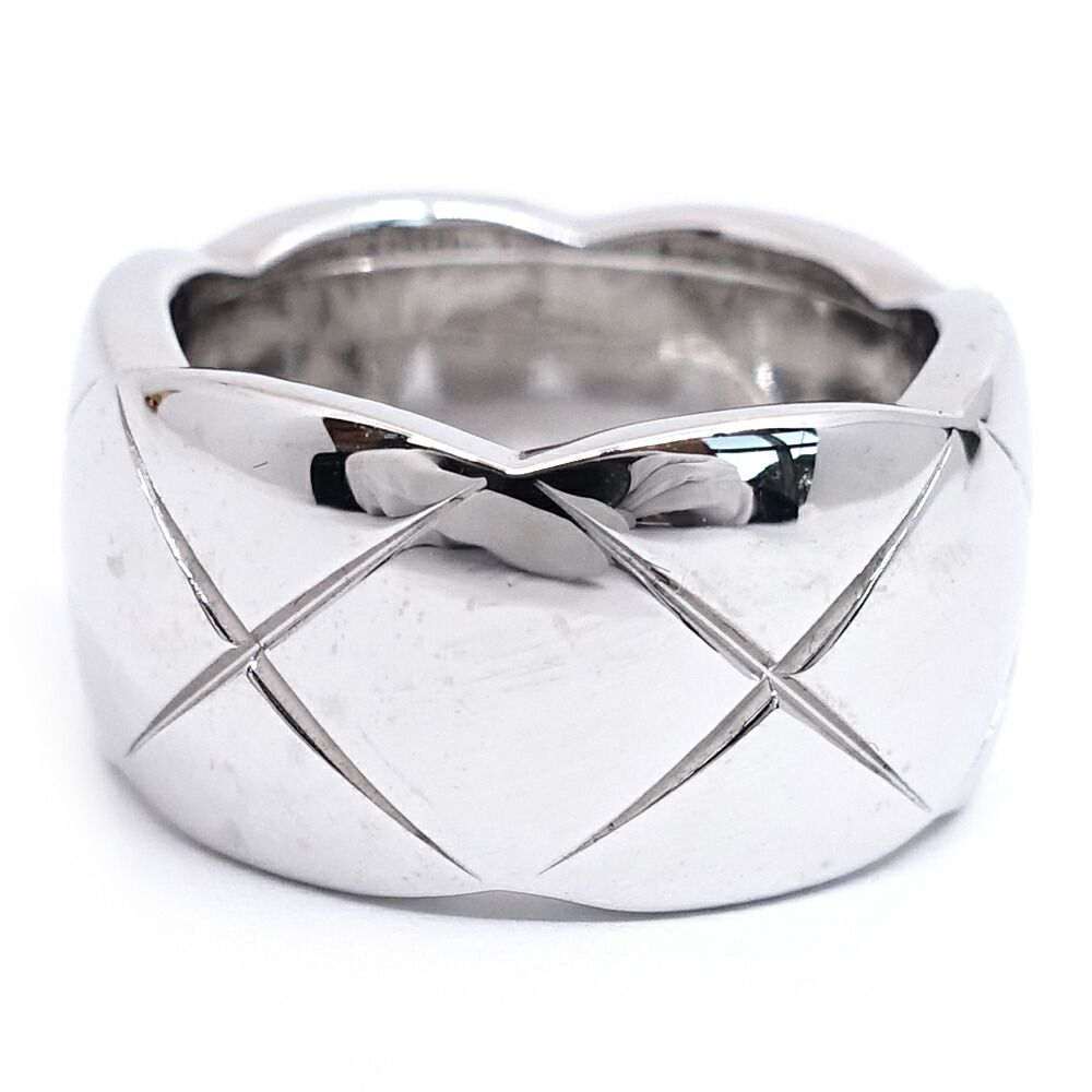 Chanel 18K White Gold Coco Crush Ring Large — view 8