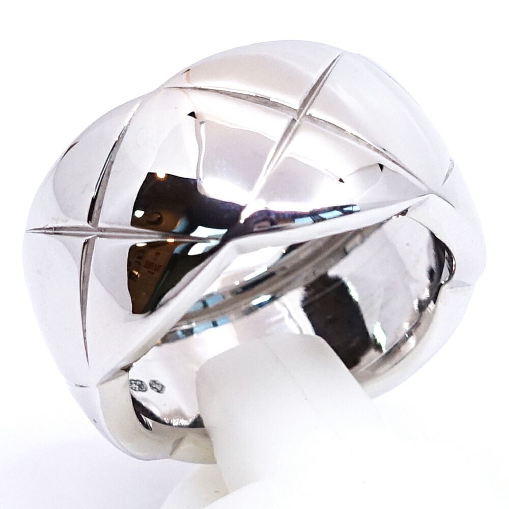Chanel 18K White Gold Coco Crush Ring Large — view 6
