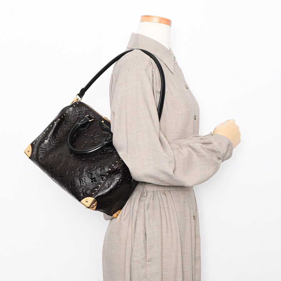 Louis Vuitton Handbag Speedy Trunk 25 Dark Brown Acajou — view 7