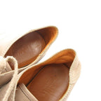 Hermes Quick Leather Suede Sneakers Shoes 37 Beige YJ — view 6