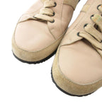 Hermes Quick Leather Suede Sneakers Shoes 37 Beige YJ — view 5