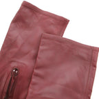Celine Long Boots Leather Side Zip 37 Gold Bordeaux — view 8