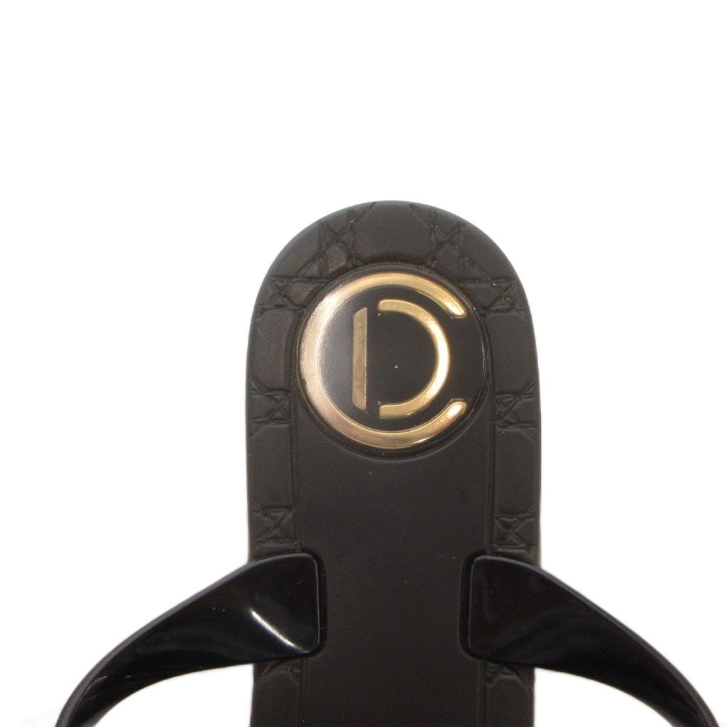 Dior Sandals D Logo Ribbon 36 Black — view 7