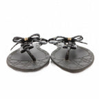 Dior Sandals D Logo Ribbon 36 Black — view 4