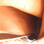 Hermes Long Boots Suede Contrast Leather Side Zip Camel YJ — view 7