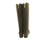 Chanel Long Boots Chunky Heel 35.5 Brown — view 3
