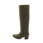 Chanel Long Boots Chunky Heel 35.5 Brown — view 2