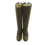 Chanel Long Boots Chunky Heel 35.5 Brown — view 4