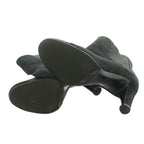 Chanel Bootie Suede Cap Toe CC Logo Side Gore 37C Black — view 5