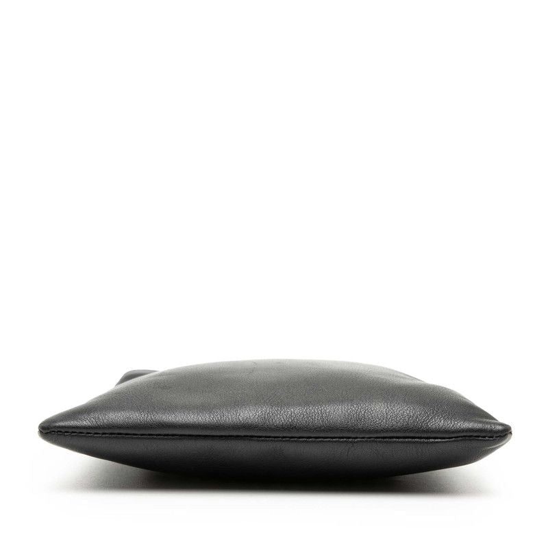 Loewe Anagram Crossbody Shoulder Bag Pochette Black Leather — view 3