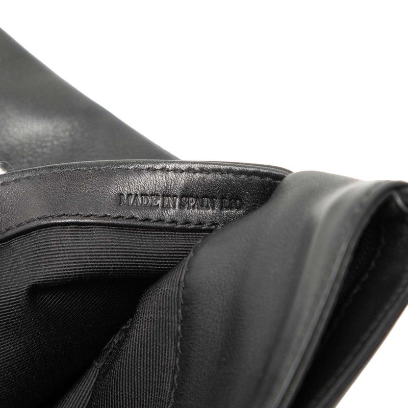 Loewe Anagram Crossbody Shoulder Bag Pochette Black Leather — view 7