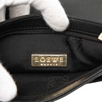 Loewe Anagram Crossbody Shoulder Bag Pochette Black Leather — view 5